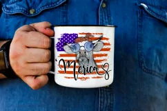 America Sublimation | USA Heifer Print | American Flag Product Image 4