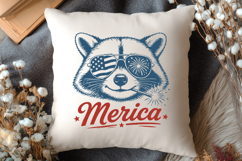 Merica Raccoon SVG, Patriotic Trash Panda America PNG Design Product Image 3