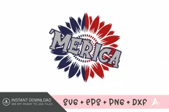 'Merica SVG , Fourth Of July SVG , Patriotic SVG Product Image 1