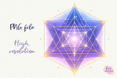 3 Merkaba PNG Star Tetrahedron Sacred Geometry Clipart Product Image 2