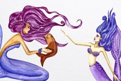 Mermaid clip art, mermaid PNG, ocean clipart, mermaid Product Image 6