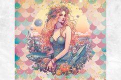 Mermaid Tumbler Png, Mermaid Scale Tumbler Wrap 20oz Design Product Image 2