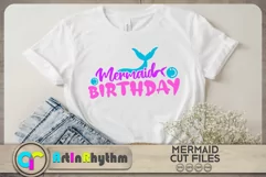 Mermaid Birthday SVG / Mermaid tail SVG Product Image 2