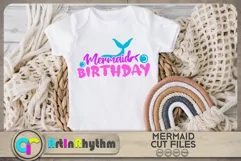 Mermaid Birthday SVG / Mermaid tail SVG Product Image 3