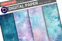 Mermaid Bliss Digital Paper Product Image 1