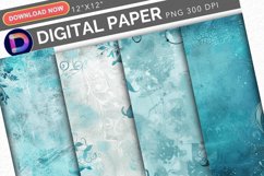 Mermaid Bliss Digital Paper Product Image 1