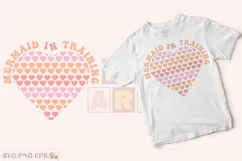 Mermaid In Training Baby Girl SVG T-shirt Design Product Image 2