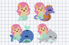 Mermaid Kawaii 3D SVG Product Image 2