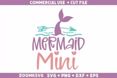 Mermaid mini SVG | Mermaid SVG | Mermaid Quotes SVG Product Image 1