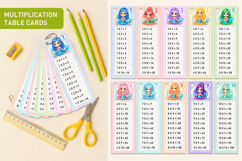 Printable Multiplication Flash Cards Mermaids Product Image 1