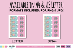 Set of cute mermaid favor tags in pastel pink and aqua with happy undersea creatures, perfect for kids parties.
