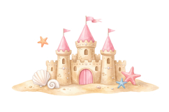Mermaid Palace Png| Cute Mermaid Png Product Image 1