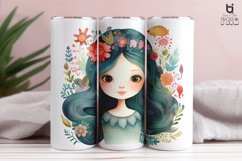 Watercolor Mermaid Princess Sublimation Tumbler Design Product Image 11