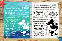 Mermaid Quote SVG PNG Sublimation / Mermaid Printable Design Product Image 1