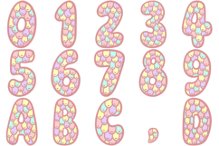Mermaid Scales Alphabet Lettering Font Dragon Skin ABC PNG Product Image 2