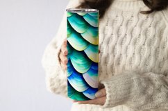 Mermaid scales sublimation tumbler wrap 20 Oz, summer tumbler design, mermaid tumbler wrap.
