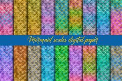 Mermaid scales digital paper Product Image 1
