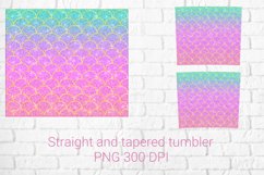 Mermaid scales tumbler sublimation wrap 20 Oz Product Image 5