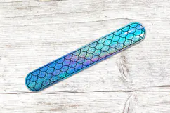 Mermaid Scale Bracelet Wristband ITH Applique Embroidery