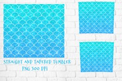 Mermaid scales tumbler sublimation wrap 20 Oz Product Image 2