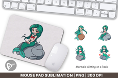 Mouse Pad Mermaid on Rock Product Image 1