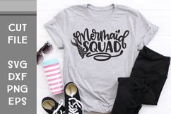 Mermaid Squad, Group T-shirt, Hand Lettered SVG Product Image 1