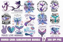 Mermaid Sublimation Bundle PNG Product Image 1