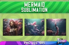 Mermaid Sublimation Bundle|Mermaid Sublimation Design|PNG Product Image 3