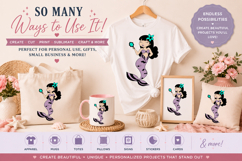 Mermaid SVG Bundle, Cute Mermaid SVG File, Ocean Mermaid Product Image 2