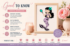 Mermaid SVG Bundle, Cute Mermaid SVG File, Ocean Mermaid Product Image 7