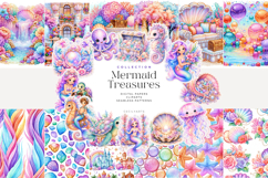 Mermaid Treasures Clipart Bundle Product Image 1