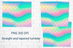 Tumbler sublimation mermaid scales wrap 20 Oz Product Image 2