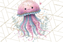 Under the Sea Sweethearts Clipart PNG, Mermaid Ocean Love Product Image 5