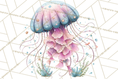 Under the Sea Sweethearts Clipart PNG, Mermaid Ocean Love Product Image 2