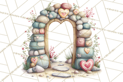 Under the Sea Sweethearts Clipart PNG, Mermaid Ocean Love Product Image 3