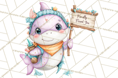 Under the Sea Sweethearts Clipart PNG, Mermaid Ocean Love Product Image 5