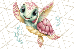 Under the Sea Sweethearts Clipart PNG, Mermaid Ocean Love Product Image 3