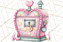 Under the Sea Sweethearts Clipart PNG, Mermaid Ocean Love Product Image 4