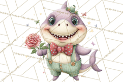 Under the Sea Sweethearts Clipart PNG, Mermaid Ocean Love Product Image 2