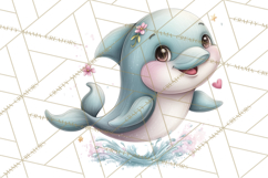 Under the Sea Sweethearts Clipart PNG, Mermaid Ocean Love Product Image 5