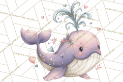 Under the Sea Sweethearts Clipart PNG, Mermaid Ocean Love Product Image 5