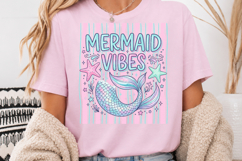 Mermaid Vibes PNG, Cute Mermaid Tail Sublimation Product Image 4