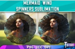 Mermaid Wind Spinners Sublimation Bundle|Magic Mermaid PNG 1 Product Image 3