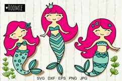 Mermaid SVG, Mermaid Birthday party, Beach svg Pool party Product Image 1