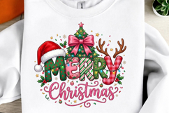 Merrry Christmas Sublimation PNG Product Image 1