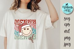 Merry af svg, christmas png, christmas sublimation Product Image 1