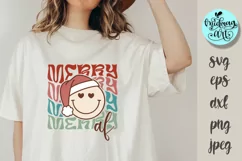 Merry af svg, christmas png, christmas sublimation Product Image 1