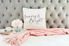 Handwritten Merry and Bright SVG | Christmas Plate Ornament Product Image 5
