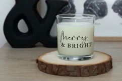 Merry and Bright SVG | Wooden Christmas Farmhouse Sign SVG Product Image 3