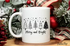 Christmas Trees Svg Merry Christmas Svg Merry and Bright Svg Product Image 8